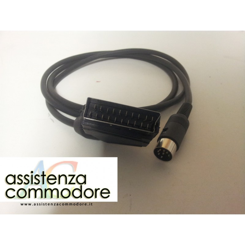 5 metri Commodore c64/vc20/c16 A TV SCART composito 