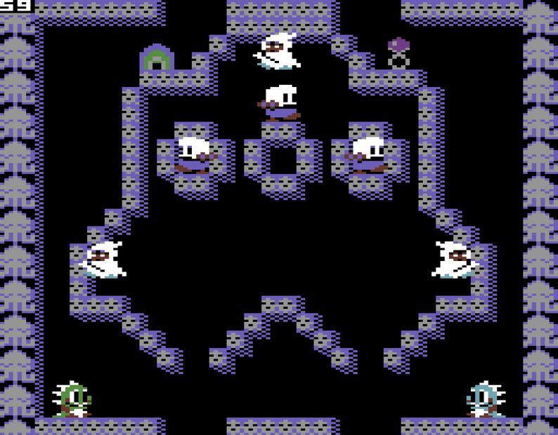 Bubble Bobble lost cave per Commodore64
